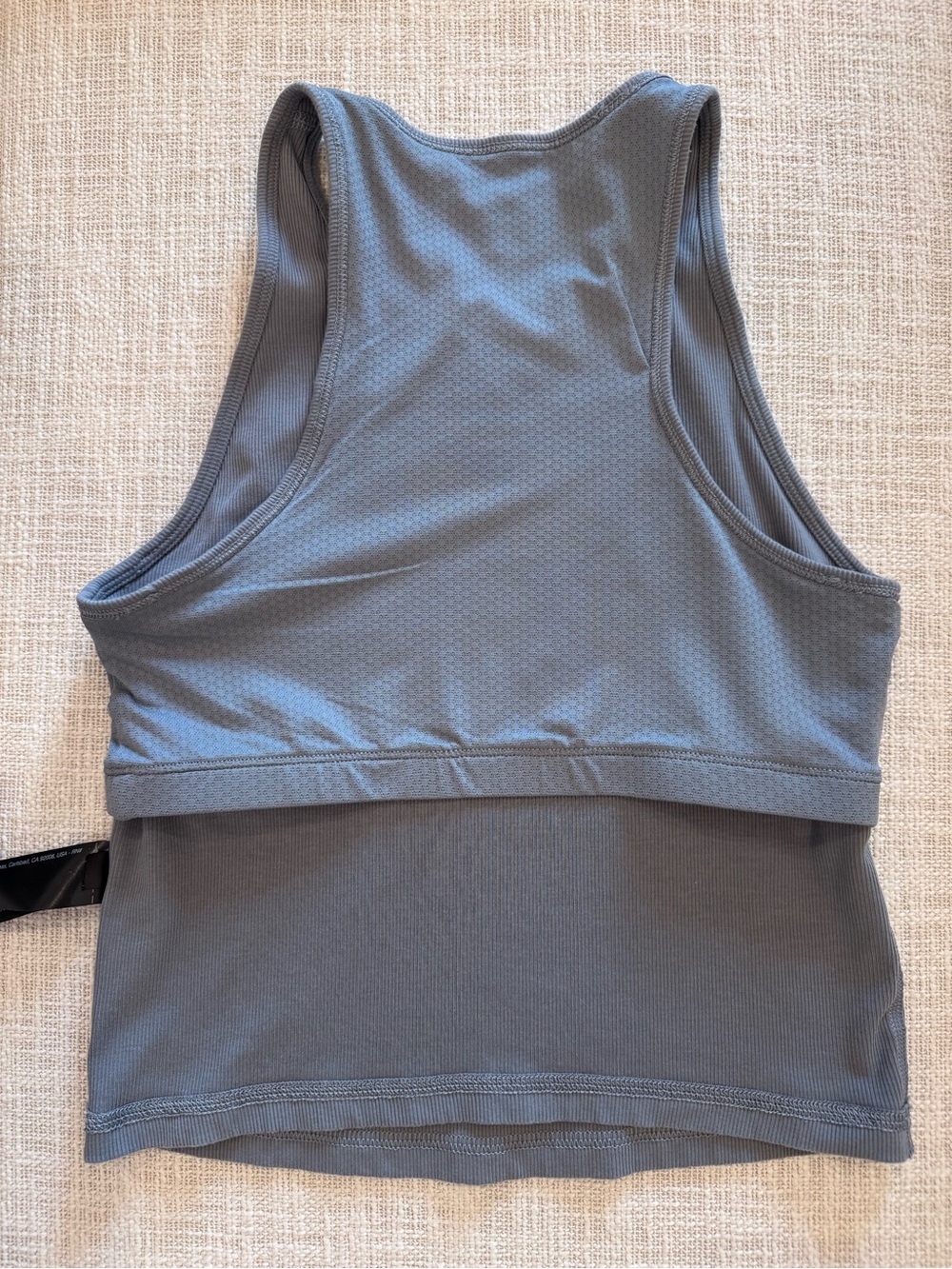 Vuori Pose Plyo Tank without soft cups, Size: Small, Color Slate Blue - Picture 5 of 7